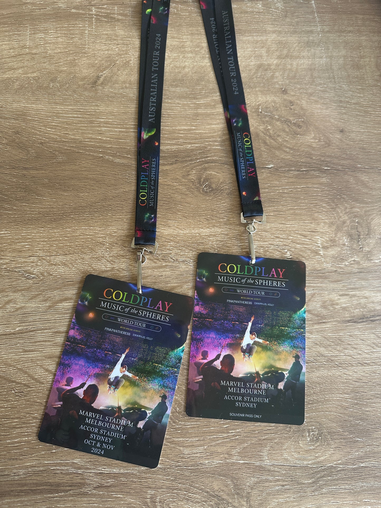 Coldplay Lanyard and Tour Laminate