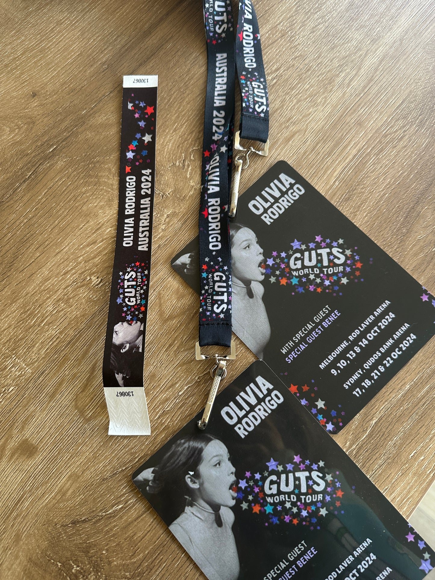 Olivia Rodrigo Tour Laminate Lanyard